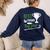 Best Teacher By Par Golf Golfer Women's Sweatshirt Back Print Navy