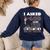 Boston Terrier American Gentleman Non-Sporting Dog Lover Women's Sweatshirt Back Print Navy