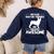 Boston Terrier Awesome Women's Sweatshirt Back Print Navy