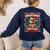 Boston Terrier My Christmas Spirit Dog Santa Claus X-Mas Women's Sweatshirt Back Print Navy