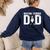 Boston Terrier Dad Of A Bostie Dad Bostie Father Women's Sweatshirt Back Print Navy