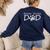 Boston Terrier Dad Dog Breed Daddy Owner Puppy Father Papa For Men Women Girls Kids Women's Sweatshirt Back Print Navy