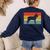 Boston Terrier Dog Lover Retro Vintage Cool For Dog Owner Women's Sweatshirt Back Print Navy