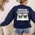 Boston Terrier Dog Official Sleep Pajamas Nightgown Women's Sweatshirt Back Print Navy