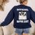 Boston Terrier Dog Official Sleepshirt Pajamas Nightgown For Men Women Kids Women's Sweatshirt Back Print Navy