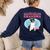 Boston Terrier Grandma Bostie Dog Owner Boston Terrier Men Women Women's Sweatshirt Back Print Navy