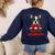 Boston Terrier Grandma Dog Lovers Puppy Bostie Owner Women's Sweatshirt Back Print Navy