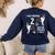 Boston Terrier Humor Bostie Dog Lover For Men Women Kids Women's Sweatshirt Back Print Navy