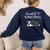 Boston Terrier Puppy Sweet Dreams Pajama For Bedtime Tank Top Women's Sweatshirt Back Print Navy