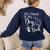 Boston Terrier Reading Books Love My Dog Men Women Kids T-Shirt Women's Sweatshirt Back Print Navy
