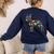 Boston Terrier Tacos Mexican Cinco De Mayo Taco Women's Sweatshirt Back Print Navy