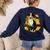 Boston Terrier s Mid-Century Modern Art s Street Grunge Women's Sweatshirt Back Print Navy