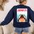 Boston Terriers Jowls Dog Mom Dog Dad Women's Sweatshirt Back Print Navy