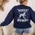 Boxer Dog Mama Halloween Women's Sweatshirt Back Print Navy