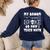 My Broom Broke So Now I Teach Math Halloween Teacher Costume For Men Women Women's Sweatshirt Back Print Navy