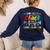 Some Call It Chaos We Call It Kindergarten Teacher Women's Sweatshirt Back Print Navy Some Call It Chaos We Call It Kindergarten Teacher Women's Sweatshirt Back Print Navy