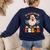 You Cant Scare Me I Teach Pre-K Teacher Halloween Women's Sweatshirt Back Print Navy