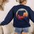 Catch Some Rays Vintage Retro Grizzly Bear Women's Sweatshirt Back Print Navy