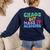 Chaos But Make It Academic Teacher Back To School Women's Sweatshirt Back Print Navy Chaos But Make It Academic Teacher Back To School Women's Sweatshirt Back Print Navy