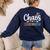 Chaos Coordinator Teacher Student Back To School 2025 Women's Sweatshirt Back Print Navy