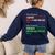 Chemist Science Teacher Student Chemistry Women's Sweatshirt Back Print Navy