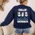 Chillin' With My Preschool Snowmies Teacher Christmas Men Women Kids Women's Sweatshirt Back Print Navy Chillin' With My Preschool Snowmies Teacher Christmas Men Women Kids Women's Sweatshirt Back Print Navy
