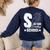 Christian Teacher S Is For Sunday School Essentials Women's Sweatshirt Back Print Navy