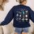 Christmas 12 Days Of Math Math Teacher Xmas STEM STEMS Women's Sweatshirt Back Print Navy