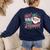 Christmas Teacher Surprise Did You Take Attendance Women's Sweatshirt Back Print Navy Christmas Teacher Surprise Did You Take Attendance Women's Sweatshirt Back Print Navy