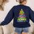 Christmas Tree Made Of Crayons School Teacher Life Student Women's Sweatshirt Back Print Navy Christmas Tree Made Of Crayons School Teacher Life Student Women's Sweatshirt Back Print Navy