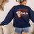 Coffee Gives Me Para Powers Parapro Teacher Squad Women's Sweatshirt Back Print Navy