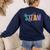 Colorful Steam Letters For Steam Program Teacher And Student Women's Sweatshirt Back Print Navy