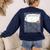 Composition Notebook Costume Adult Halloween For Teacher Women's Sweatshirt Back Print Navy Composition Notebook Costume Adult Halloween For Teacher Women's Sweatshirt Back Print Navy