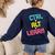 Computer Teacher Back To School Kids Ctrl Alt Learn Women's Sweatshirt Back Print Navy Computer Teacher Back To School Kids Ctrl Alt Learn Women's Sweatshirt Back Print Navy