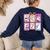 Coquette Bow Spooky Teacher Ghost Halloween Trick Or Teach Women's Sweatshirt Back Print Navy Coquette Bow Spooky Teacher Ghost Halloween Trick Or Teach Women's Sweatshirt Back Print Navy