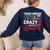 Crazy Teacher Men Women School Teachers Women's Sweatshirt Back Print Navy Crazy Teacher Men Women School Teachers Women's Sweatshirt Back Print Navy
