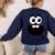 Creepy Carrots Face Teacher Halloween Costume Matching Women's Sweatshirt Back Print Navy Creepy Carrots Face Teacher Halloween Costume Matching Women's Sweatshirt Back Print Navy