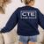 CTE Career And Technical Education -Adults CTE Teacher Health Theme Small Short Sleeve Women's Sweatshirt Back Print Navy CTE Career And Technical Education -Adults CTE Teacher Health Theme Small Short Sleeve Women's Sweatshirt Back Print Navy