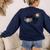 Cut Music Teacher Shirt With a Piano Keys Notes And Flowers Women's Sweatshirt Back Print Navy Cut Music Teacher Shirt With a Piano Keys Notes And Flowers Women's Sweatshirt Back Print Navy