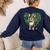 Cute Boston Terrier Shamrock St Patrick's Day Dog Lover Men Women Kids Women's Sweatshirt Back Print Navy