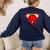 Cute Distressed Super Teacher Superhero Apple Shirt Women's Sweatshirt Back Print Navy Cute Distressed Super Teacher Superhero Apple Shirt Women's Sweatshirt Back Print Navy