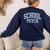 Cute Wildflower School Psych Teacher School Psychologist Women's Sweatshirt Back Print Navy Cute Wildflower School Psych Teacher School Psychologist Women's Sweatshirt Back Print Navy
