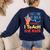 Diabetic Teacher Diabetes Awareness Insulin Blue Ribbon Women's Sweatshirt Back Print Navy