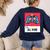 All Done Sped Teacher ASL Teacher Neurodiversity Hand Sign Women's Sweatshirt Back Print Navy