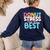 Donut Stress Just Do Your Best Teachers Testing Day For Men Women Girls Kids Women's Sweatshirt Back Print Navy Donut Stress Just Do Your Best Teachers Testing Day For Men Women Girls Kids Women's Sweatshirt Back Print Navy