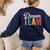 Dream Team Last Day Of School Back To School Teacher Kids Women's Sweatshirt Back Print Navy
