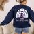 Early Headstart Cute Retro Rainbow Teachers Women's Sweatshirt Back Print Navy Early Headstart Cute Retro Rainbow Teachers Women's Sweatshirt Back Print Navy
