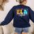 ELA Squad Teacher Back To School English Language Arts Women's Sweatshirt Back Print Navy ELA Squad Teacher Back To School English Language Arts Women's Sweatshirt Back Print Navy