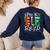 Elf Squad Pre-k Teacher Christmas Child Xmas Women's Sweatshirt Back Print Navy Elf Squad Pre-k Teacher Christmas Child Xmas Women's Sweatshirt Back Print Navy