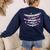 Enchanted To Teach You Bracelet Teacher Back To School Women's Sweatshirt Back Print Navy Enchanted To Teach You Bracelet Teacher Back To School Women's Sweatshirt Back Print Navy